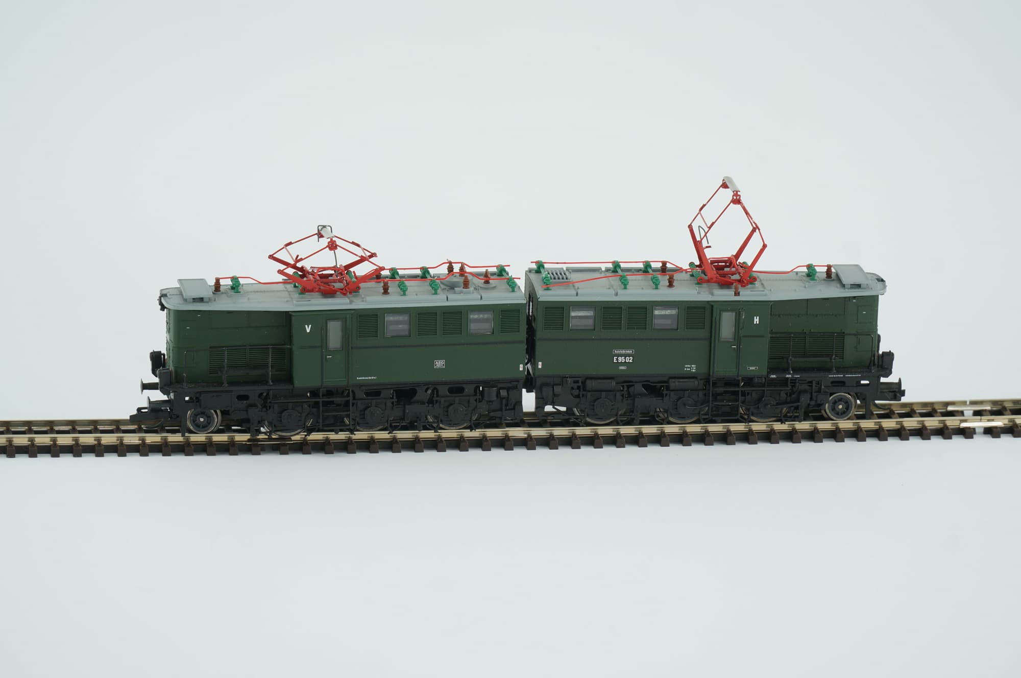 Brawa TT DRG E 95 02 Grün Epoche II Doppel-Elektrolokomotive Digital rarität