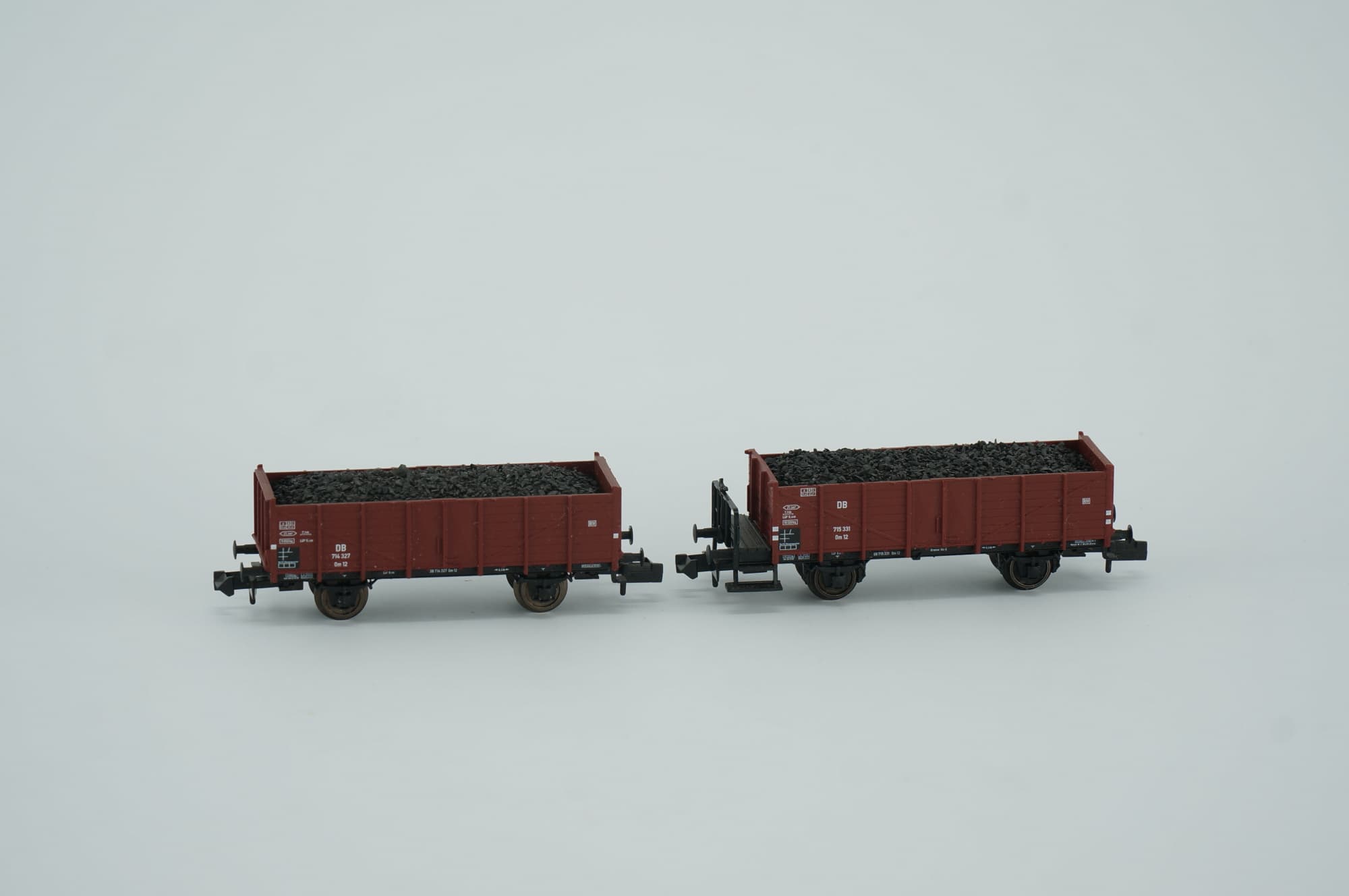Fleischmann N 828215 K 2er-Set Güterwagen Om 12 Kohle DB Ep.III NEM 1:160