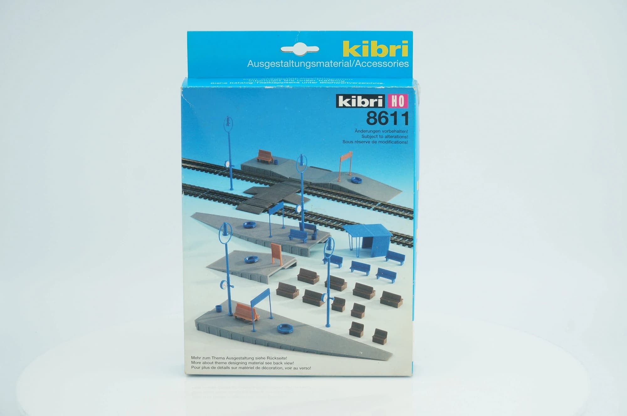 Kibri 8611 Bausatz Ausgestaltungsmaterial Bahnsteig H0 1:87