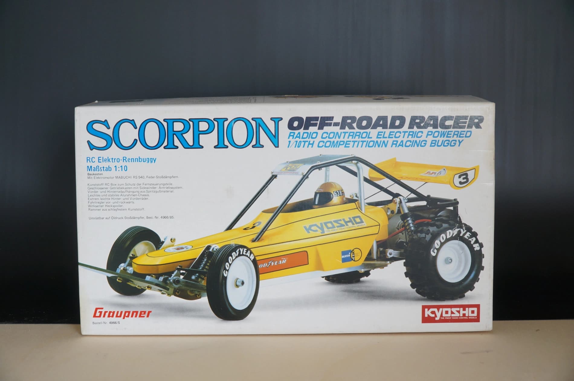 Kyosho Elektro Offroad Buggy 2WD Hinterantrieb 1:10 Graupner Sidewinder OVP