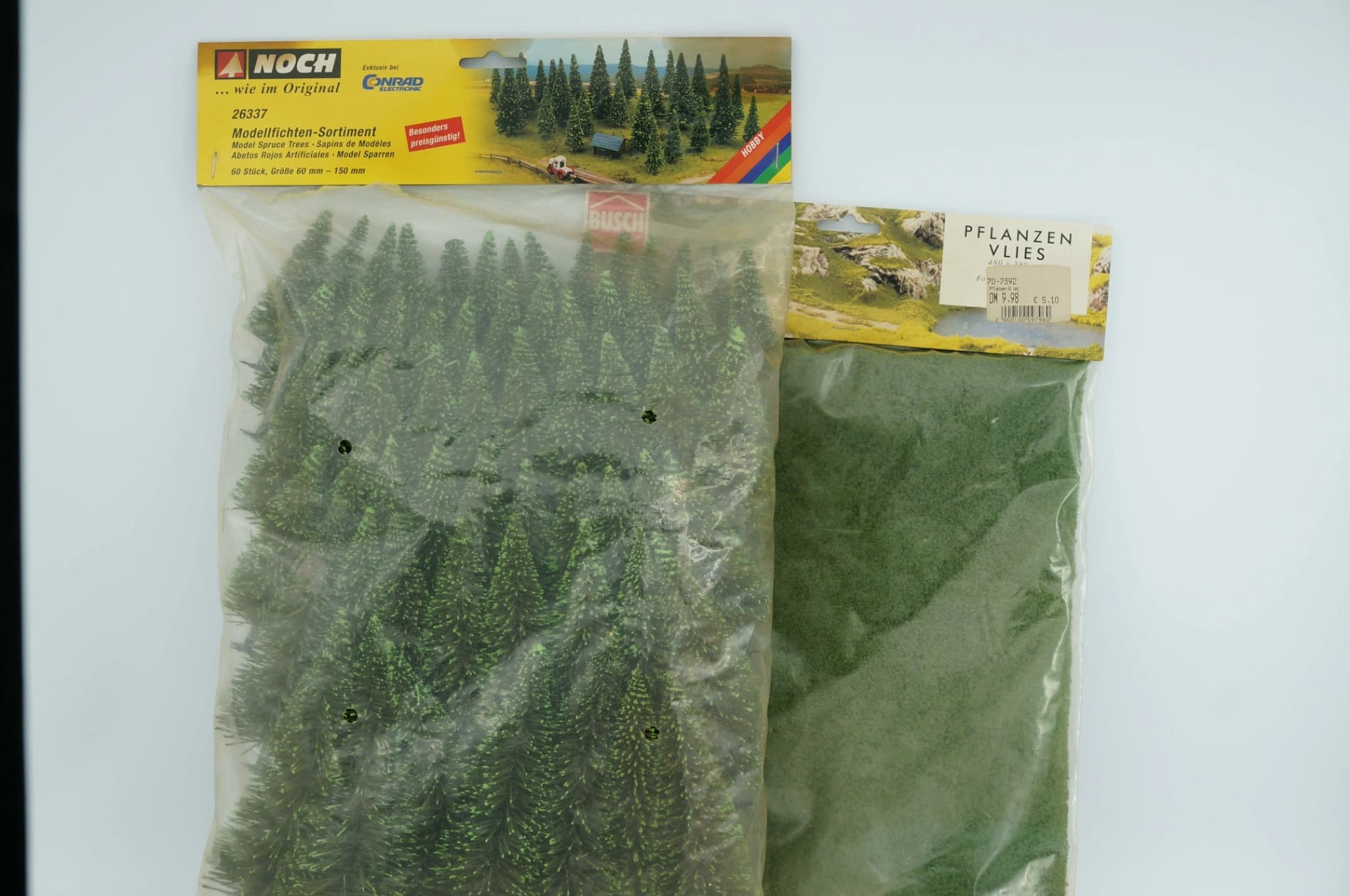 NOCH 26337 Modellfichten 60 Stück 6 bis 15 cm Pflanzen Vlies H0
