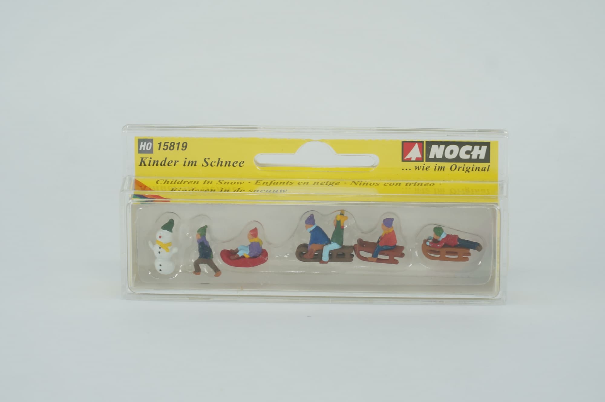NOCH H0 15819 Kinder im Schnee Figuren-Set 6 Stk Schneemann OVP 1:87