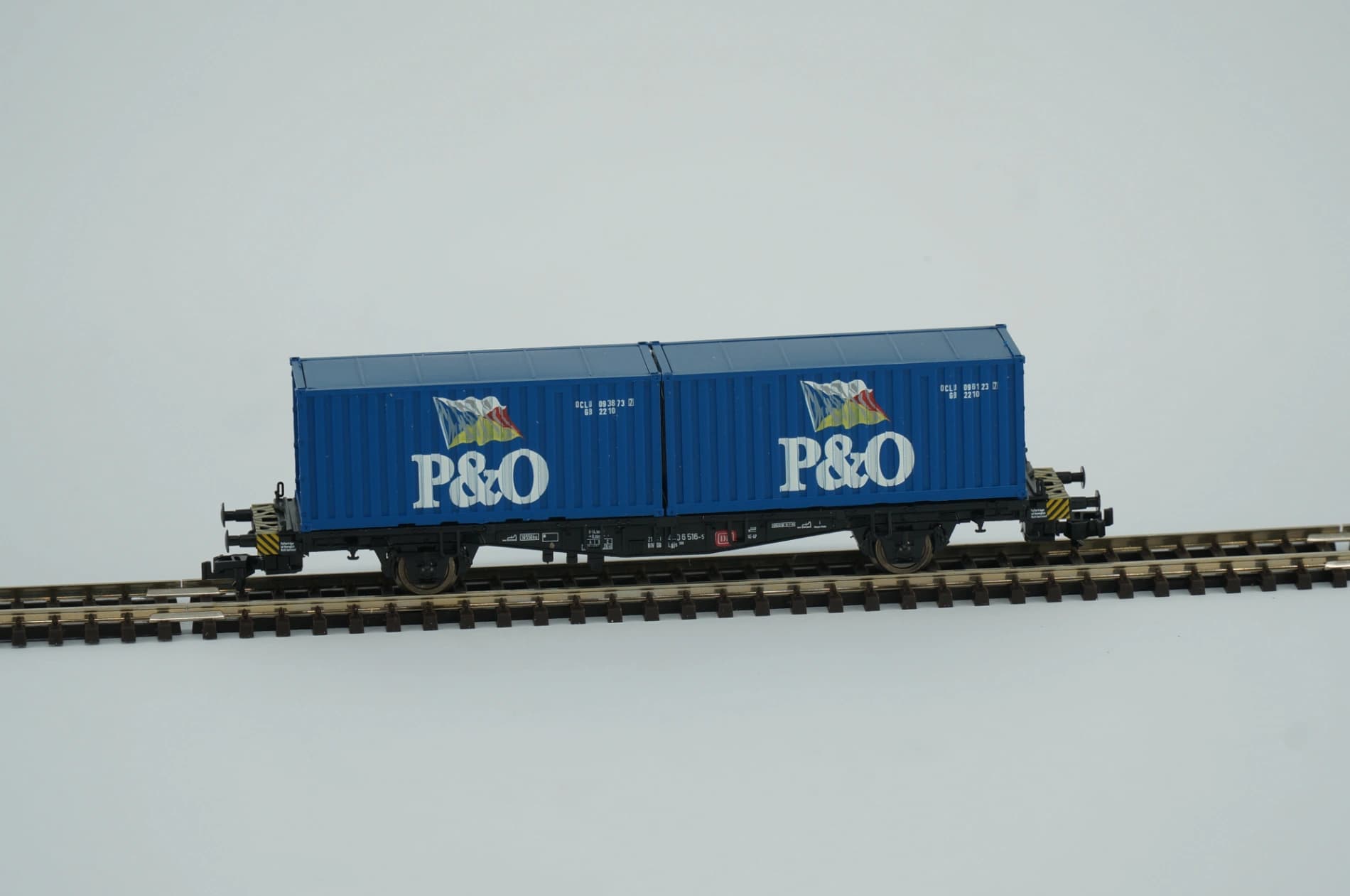 Roco 37502 Containerwagen Lgis 580 P&O DB Epoche V NEM TT 1:120