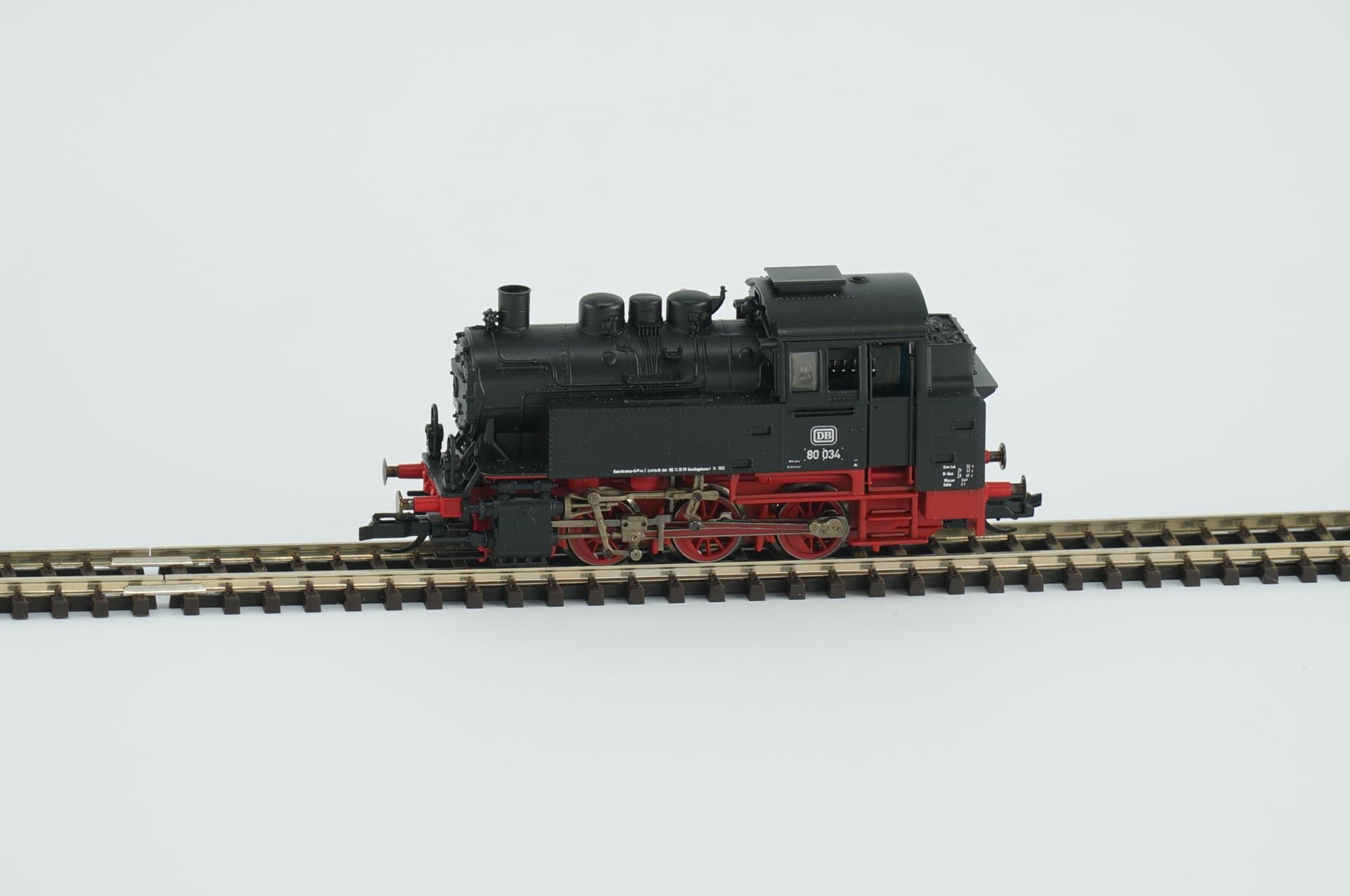 Roco TT DB BR 80 034 Schwarz Rot Epoche III Rangier-Tenderlokomotive Dampflok
