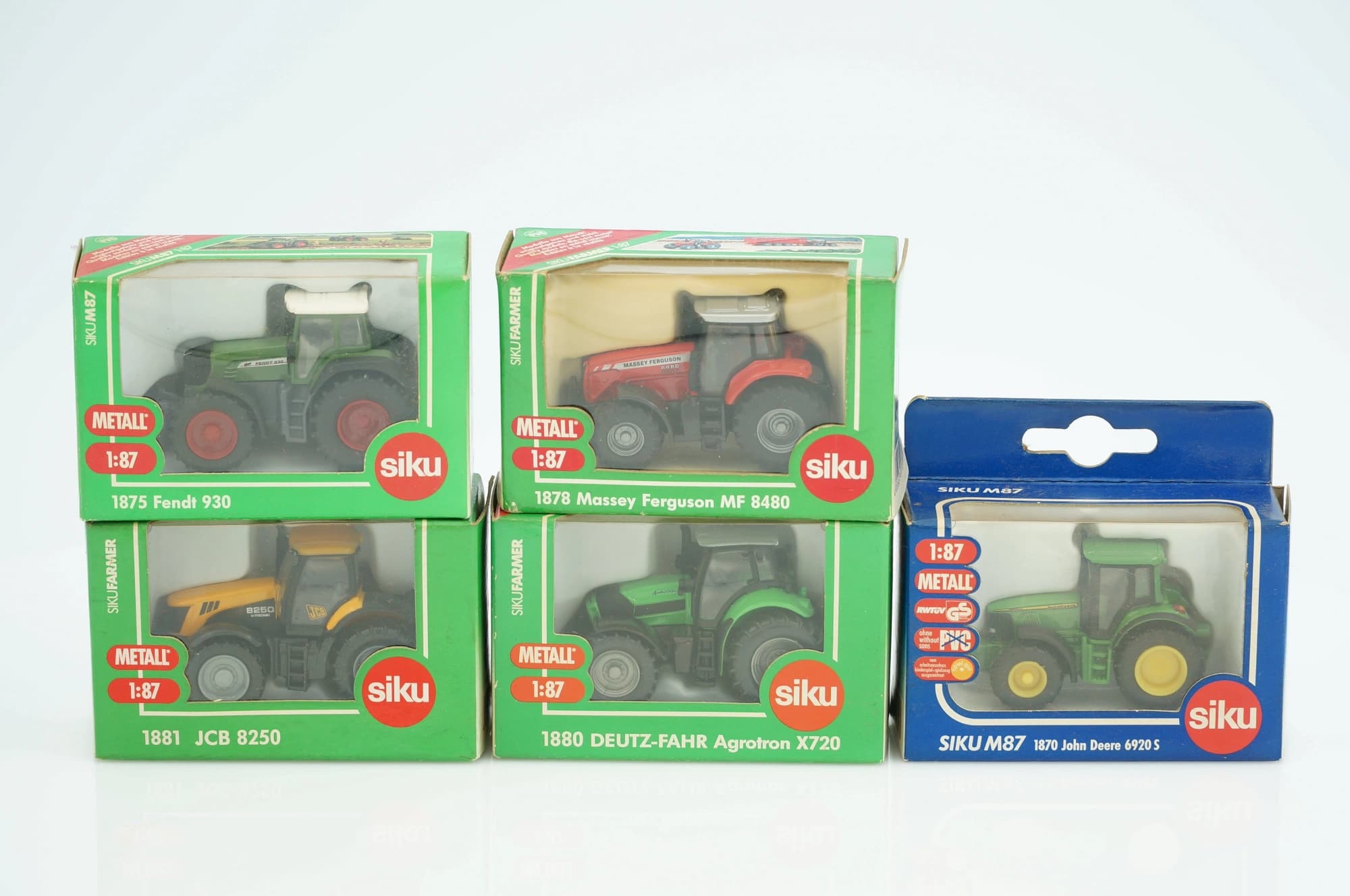 Siku Medall Fendt JCB Massey Ferguson MF Deutz-Fahr Agrotron John Deere 1:87