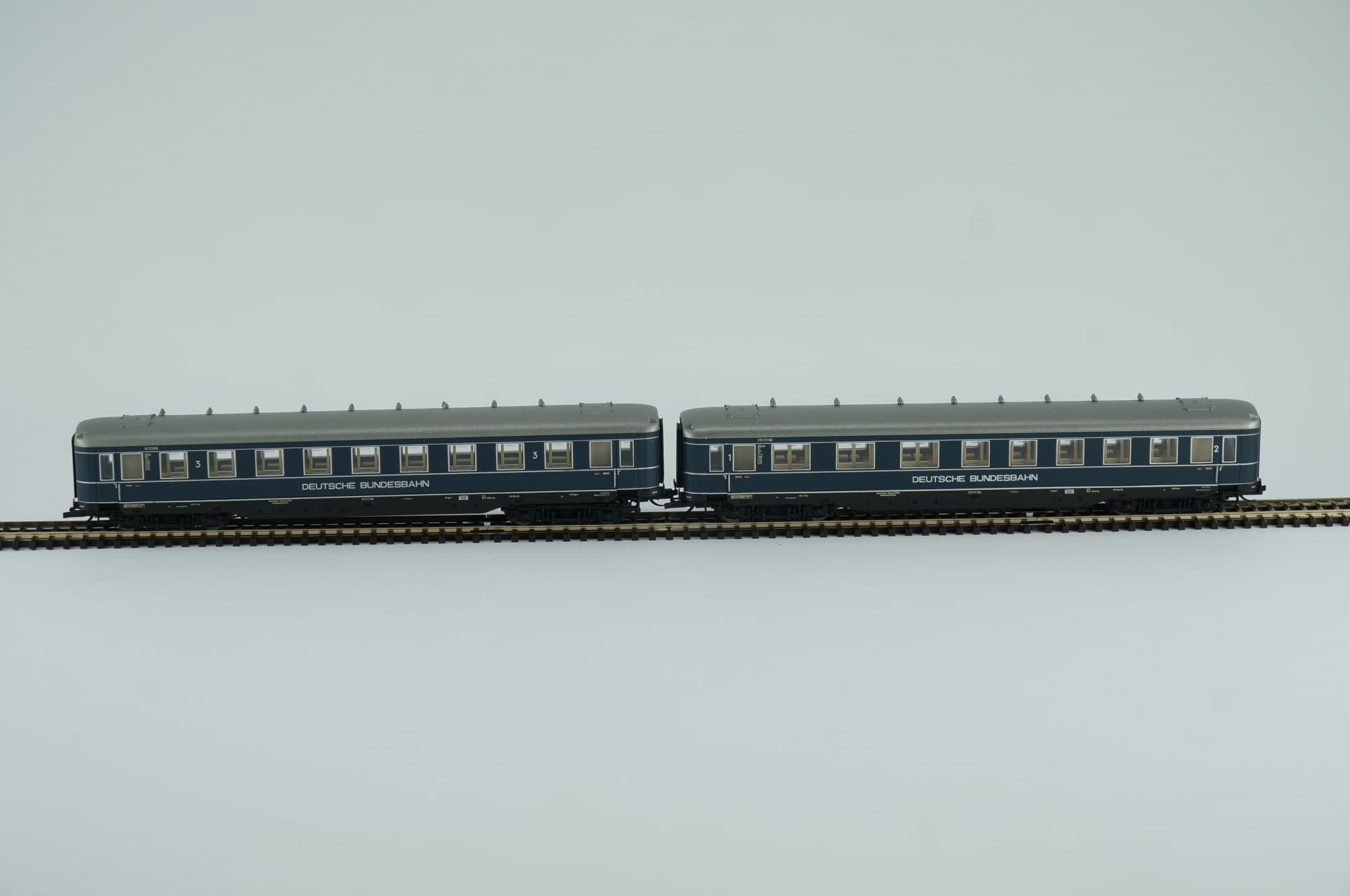 Tillig 01362 TT DB 2er Set Eilzugwagen C4i-30 / BC4i-30 Blauer Enzian Ep III