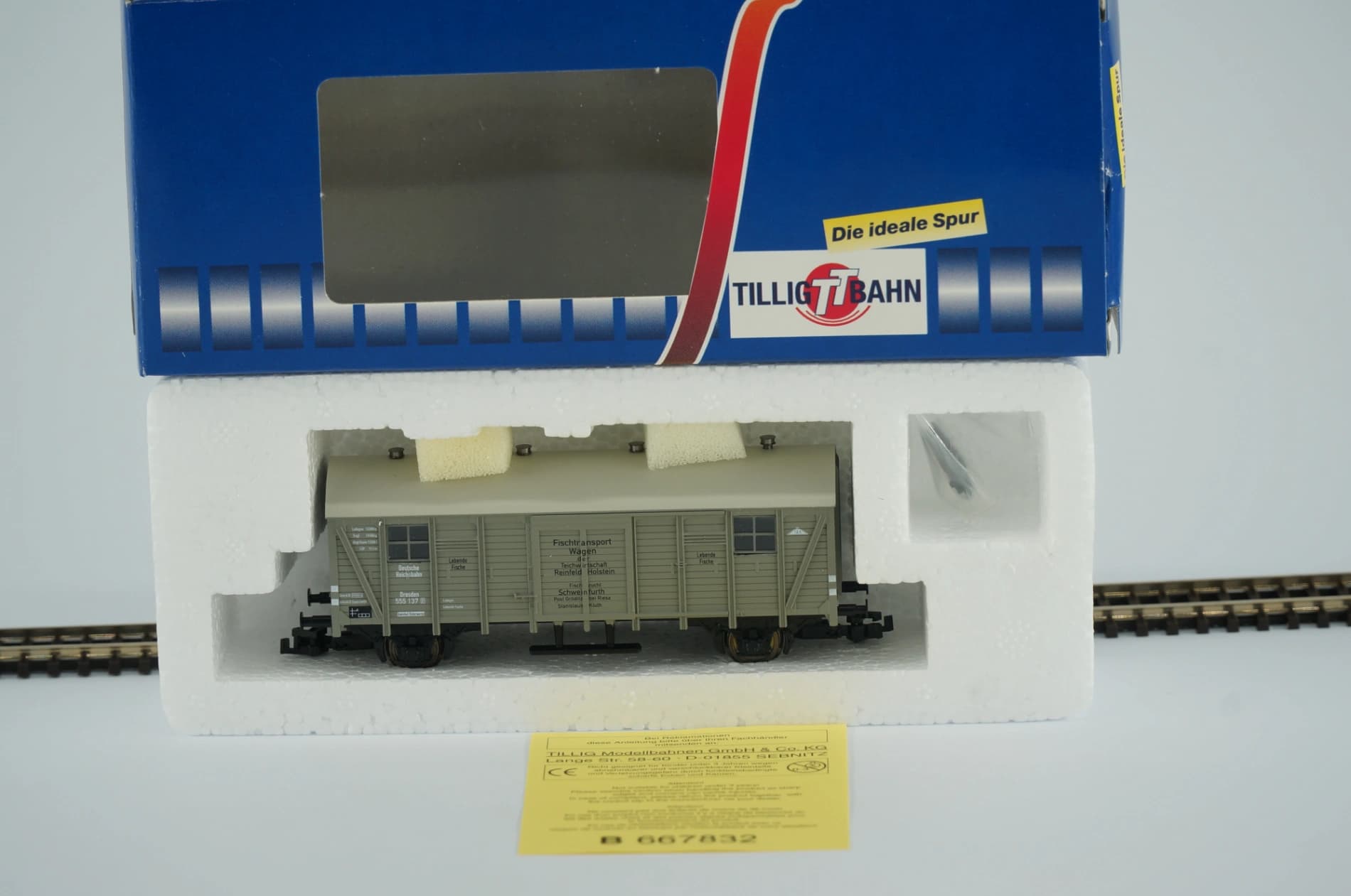 Tillig 14170 TT DR Fischtransportwagen Clubmodell 2003 Ep III m. OVP