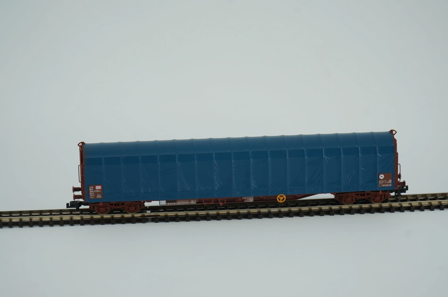 Tillig 15543 TT DB Cargo Schiebeplanenwagen Rilns Blau Epoche V m. OVP