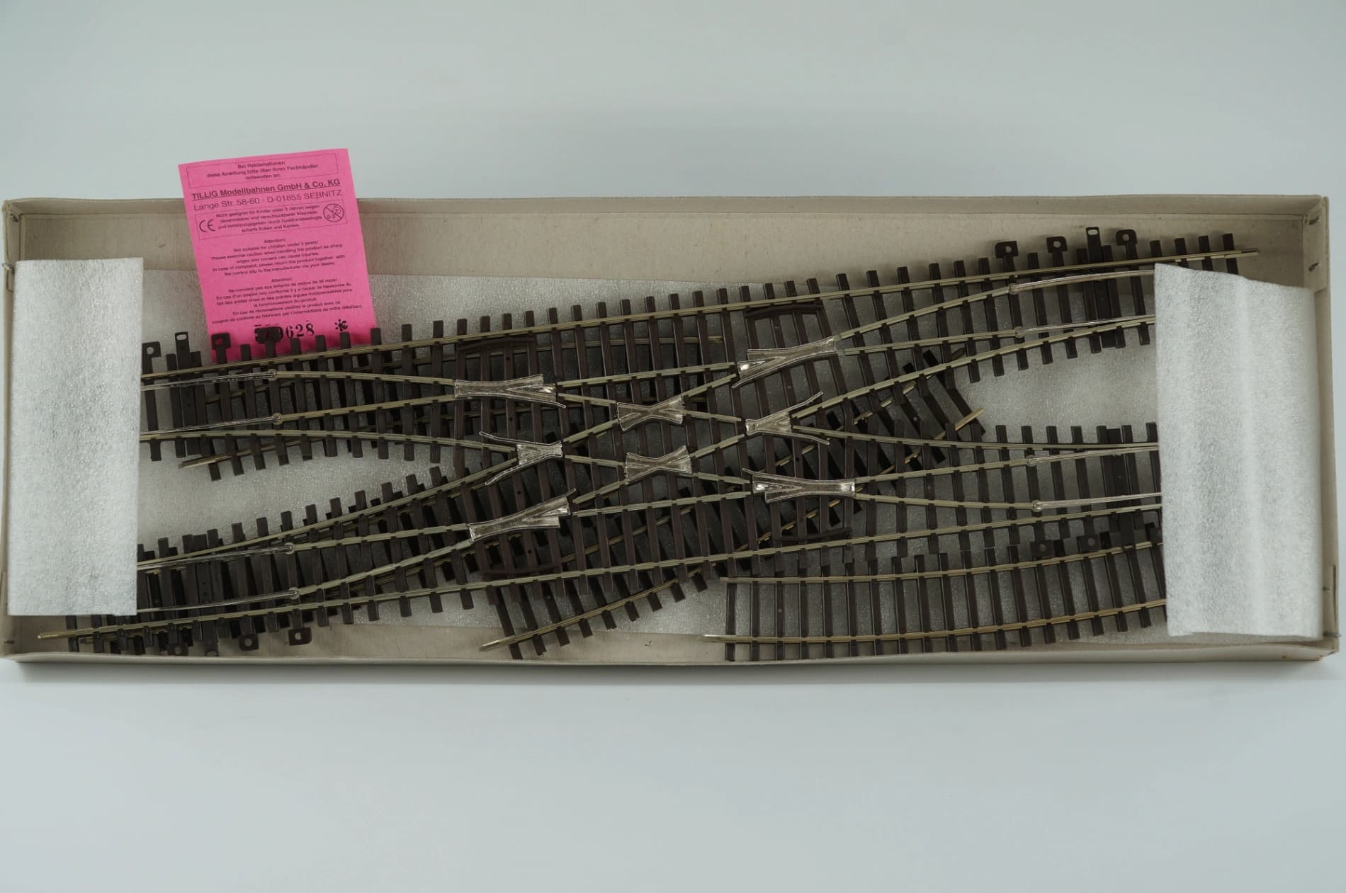 Tillig H0 82210 Doppelte Gleisverbindung H0-Modellgleis DGV Holzschwelle OVP
