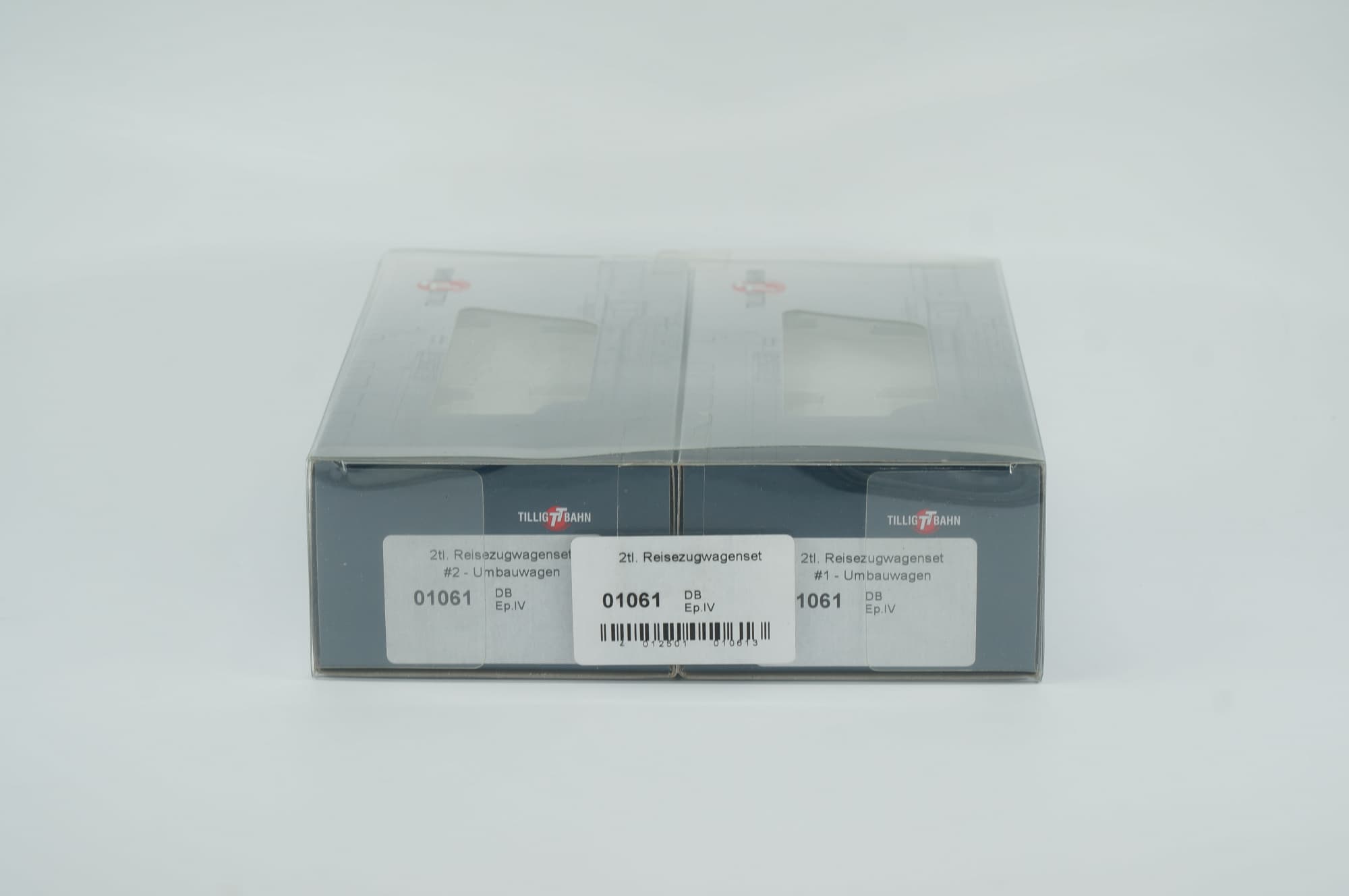Tillig TT 01061 DB 2tlg. Reisezugwagenset Umbauwagen Grün Epoche IV 2. Klasse