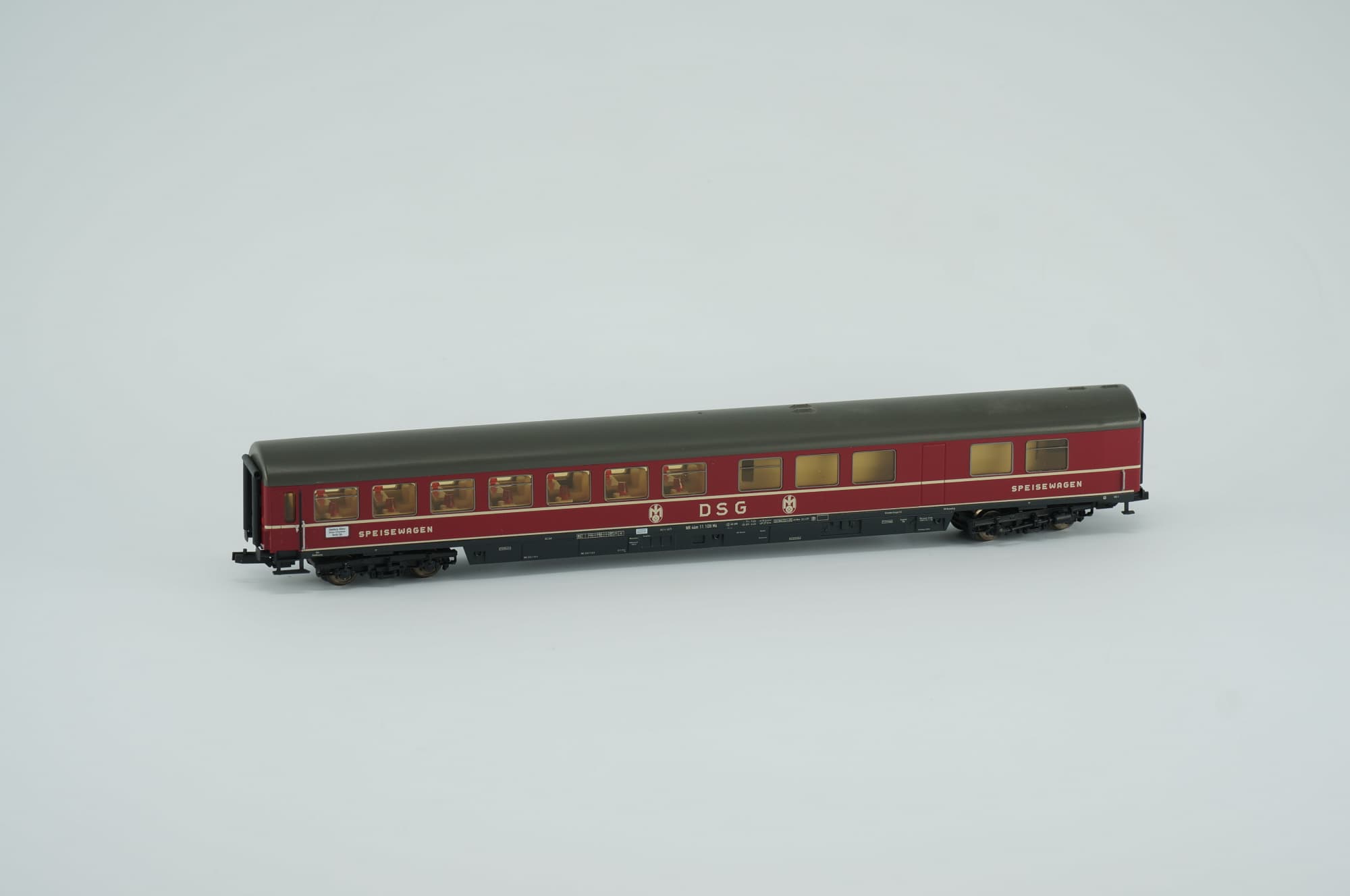 Tillig TT 01623 DB DSG Speisewagen Personenwagen Epoche III weinrot Schnellzugwagen