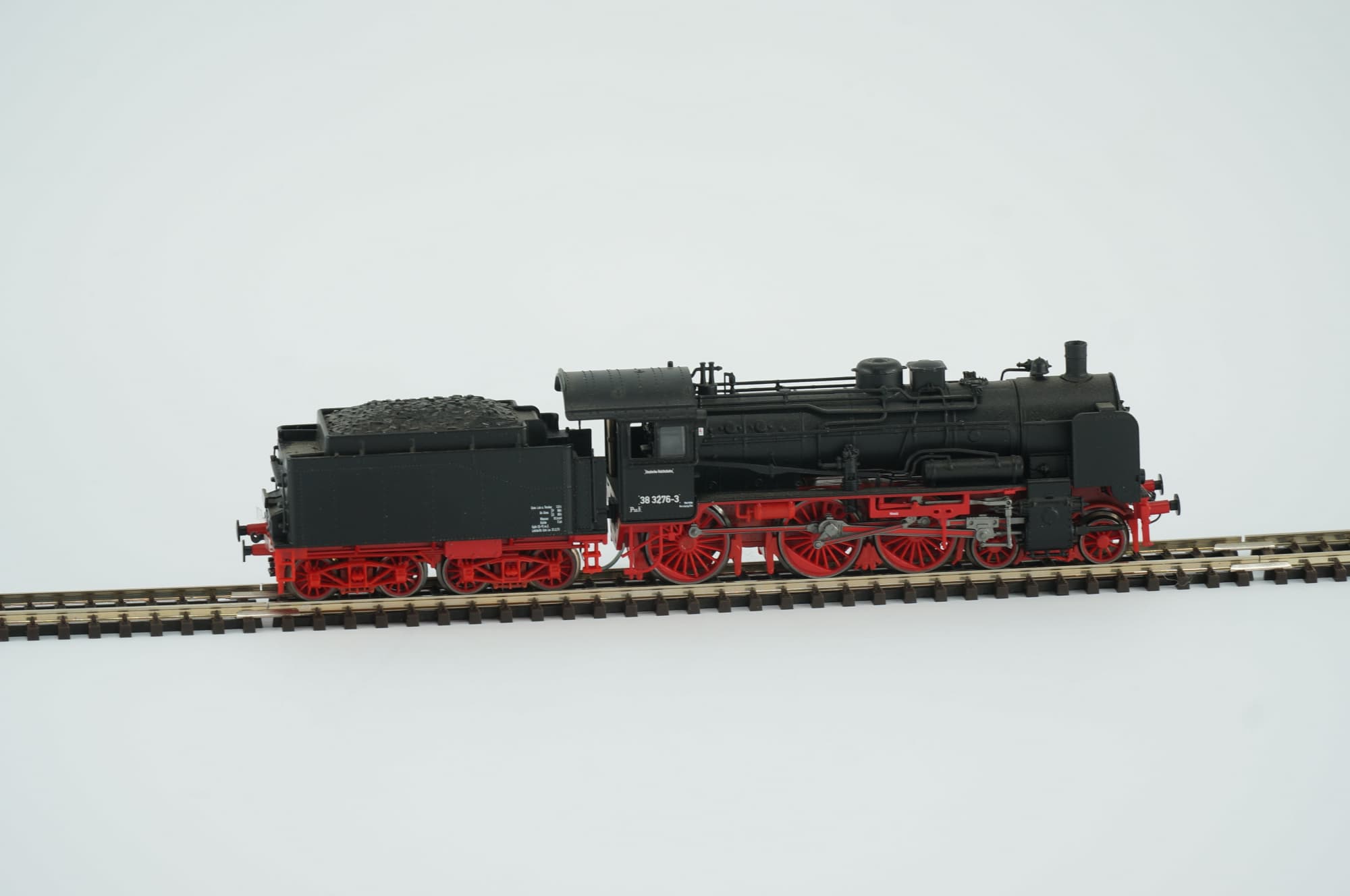 Tillig TT 02025 DR BR 38 3276-3 Schwarz Rot Epoche IV Schlepptender-Dampflokomotive Analog