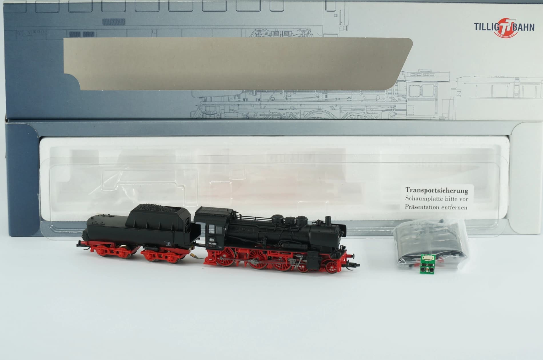 Tillig TT 02027 Dampflokomotive BR 38.10 der DB Epoche III Personenzuglok Schlepptender rarität