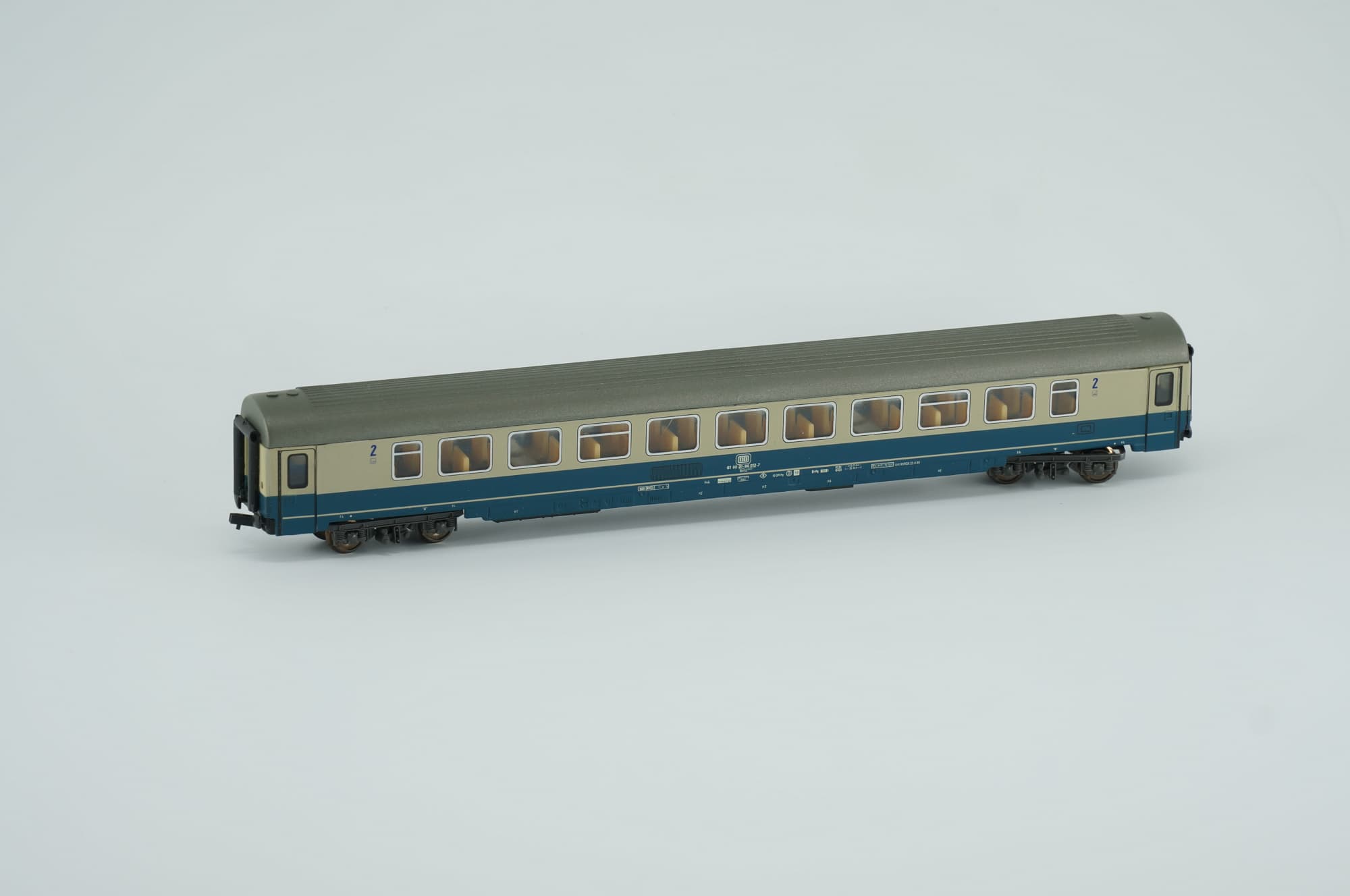 Tillig TT DB Schnellzugwagen 2. Klasse Personenwagen IV Bm234 ozeanblau-beige