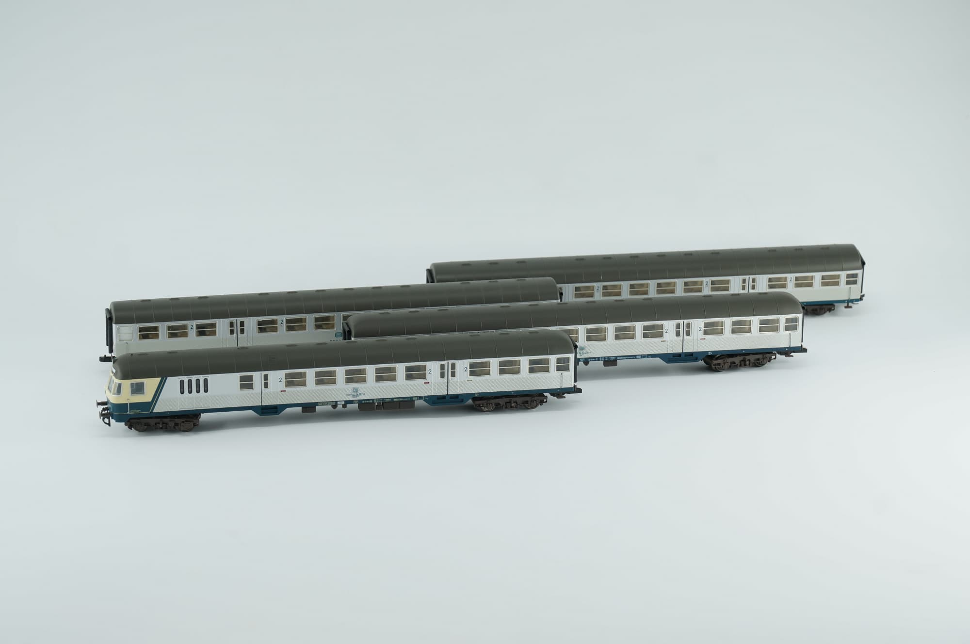 Tillig TT DB Silberling Nahverkehrs-Zugset 4-teilig Steuerwagen Hasenkasten Köln HBF Epoche IV rarität